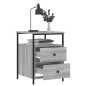 vidaXL Nachttisch Grau Sonoma-Eiche 44x45x60 cm Holzwerkstoff vidaXL Nachttisch Grau Sonoma-Eiche 44x45x60 cm Holzwerkstoff