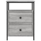 vidaXL Nachttisch Grau Sonoma-Eiche 44x45x60 cm Holzwerkstoff vidaXL Nachttisch Grau Sonoma-Eiche 44x45x60 cm Holzwerkstoff