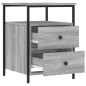 vidaXL Nachttisch Grau Sonoma-Eiche 44x45x60 cm Holzwerkstoff vidaXL Nachttisch Grau Sonoma-Eiche 44x45x60 cm Holzwerkstoff