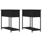 vidaXL Nachttische 2 Stk. Schwarz 30x60x60 cm Holzwerkstoff vidaXL Nachttische 2 Stk. Schwarz 30x60x60 cm Holzwerkstoff
