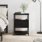 vidaXL Nachttisch Schwarz 40x42x56 cm Holzwerkstoff vidaXL Nachttisch Schwarz 40x42x56 cm Holzwerkstoff