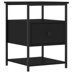 vidaXL Nachttisch Schwarz 40x42x56 cm Holzwerkstoff