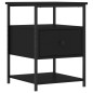 vidaXL Nachttisch Schwarz 40x42x56 cm Holzwerkstoff vidaXL Nachttisch Schwarz 40x42x56 cm Holzwerkstoff