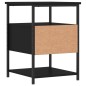 vidaXL Nachttisch Schwarz 40x42x56 cm Holzwerkstoff vidaXL Nachttisch Schwarz 40x42x56 cm Holzwerkstoff