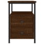 vidaXL Nachttisch Braun Eichen-Optik 34x35,5x50 cm Holzwerkstoff vidaXL Nachttisch Braun Eichen-Optik 34x35,5x50 cm Holzwerkstoff