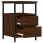 vidaXL Nachttisch Braun Eichen-Optik 34x35,5x50 cm Holzwerkstoff vidaXL Nachttisch Braun Eichen-Optik 34x35,5x50 cm Holzwerkstoff