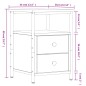 vidaXL Nachttisch Braun Eichen-Optik 34x35,5x50 cm Holzwerkstoff vidaXL Nachttisch Braun Eichen-Optik 34x35,5x50 cm Holzwerkstoff