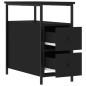 vidaXL Nachttisch Schwarz 30x60x60 cm Holzwerkstoff vidaXL Nachttisch Schwarz 30x60x60 cm Holzwerkstoff