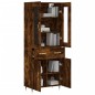 Highboard Räuchereiche 69,5x34x180 cm Holzwerkstoff Highboard Räuchereiche 69,5x34x180 cm Holzwerkstoff