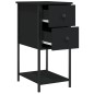 vidaXL Nachttische 2 Stk. Schwarz 32x42x70 cm Holzwerkstoff vidaXL Nachttische 2 Stk. Schwarz 32x42x70 cm Holzwerkstoff