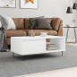 vidaXL Couchtisch Weiß 90x50x36,5 cm Holzwerkstoff vidaXL Couchtisch Weiß 90x50x36,5 cm Holzwerkstoff