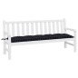 vidaXL Gartenbank-Auflage Schwarz Karomuster 180x50x7 cm Oxford-Gewebe vidaXL Gartenbank-Auflage Schwarz Karomuster 180x50x7 cm Oxford-Gewebe