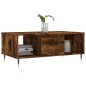 vidaXL Couchtisch Räuchereiche 90x50x36,5 cm Holzwerkstoff vidaXL Couchtisch Räuchereiche 90x50x36,5 cm Holzwerkstoff