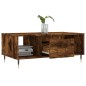 vidaXL Couchtisch Räuchereiche 90x50x36,5 cm Holzwerkstoff vidaXL Couchtisch Räuchereiche 90x50x36,5 cm Holzwerkstoff