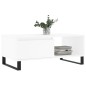 vidaXL Couchtisch Weiß 90x50x36,5 cm Holzwerkstoff vidaXL Couchtisch Weiß 90x50x36,5 cm Holzwerkstoff