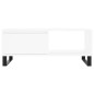vidaXL Couchtisch Weiß 90x50x36,5 cm Holzwerkstoff vidaXL Couchtisch Weiß 90x50x36,5 cm Holzwerkstoff