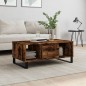 vidaXL Couchtisch Räuchereiche 90x50x36,5 cm Holzwerkstoff vidaXL Couchtisch Räuchereiche 90x50x36,5 cm Holzwerkstoff
