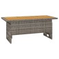 2-tlg. Garten-Lounge-Set mit Kissen Grau Poly Rattan 2-tlg. Garten-Lounge-Set mit Kissen Grau Poly Rattan