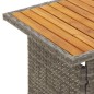 2-tlg. Garten-Lounge-Set mit Kissen Grau Poly Rattan 2-tlg. Garten-Lounge-Set mit Kissen Grau Poly Rattan