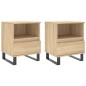 vidaXL Nachttische 2 Stk. Sonoma-Eiche 40x35x50 cm Holzwerkstoff vidaXL Nachttische 2 Stk. Sonoma-Eiche 40x35x50 cm Holzwerkstoff