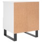 vidaXL Nachttisch Weiß 40x35x50 cm Holzwerkstoff vidaXL Nachttisch Weiß 40x35x50 cm Holzwerkstoff