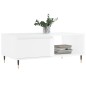 vidaXL Couchtisch Hochglanz-Weiß 90x50x36,5 cm Holzwerkstoff vidaXL Couchtisch Hochglanz-Weiß 90x50x36,5 cm Holzwerkstoff