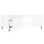 vidaXL Couchtisch Hochglanz-Weiß 90x50x36,5 cm Holzwerkstoff vidaXL Couchtisch Hochglanz-Weiß 90x50x36,5 cm Holzwerkstoff