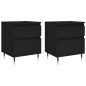 vidaXL Nachttische 2 Stk. Schwarz 40x35x50 cm Holzwerkstoff vidaXL Nachttische 2 Stk. Schwarz 40x35x50 cm Holzwerkstoff