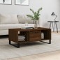 vidaXL Couchtisch Braun Eichen-Optik 90x50x36,5 cm Holzwerkstoff vidaXL Couchtisch Braun Eichen-Optik 90x50x36,5 cm Holzwerkstoff