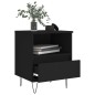 vidaXL Nachttisch Schwarz 40x35x50 cm Holzwerkstoff