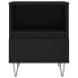 vidaXL Nachttisch Schwarz 40x35x50 cm Holzwerkstoff