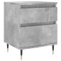 vidaXL Nachttisch Betongrau 40x35x50 cm Holzwerkstoff vidaXL Nachttisch Betongrau 40x35x50 cm Holzwerkstoff