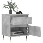 vidaXL Nachttisch Betongrau 40x35x50 cm Holzwerkstoff vidaXL Nachttisch Betongrau 40x35x50 cm Holzwerkstoff