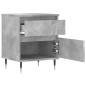 vidaXL Nachttisch Betongrau 40x35x50 cm Holzwerkstoff vidaXL Nachttisch Betongrau 40x35x50 cm Holzwerkstoff
