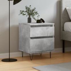 vidaXL Nachttisch Betongrau 40x35x50 cm Holzwerkstoff