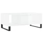 vidaXL Couchtisch Hochglanz-Weiß 90x50x36,5 cm Holzwerkstoff vidaXL Couchtisch Hochglanz-Weiß 90x50x36,5 cm Holzwerkstoff