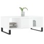 vidaXL Couchtisch Hochglanz-Weiß 90x50x36,5 cm Holzwerkstoff vidaXL Couchtisch Hochglanz-Weiß 90x50x36,5 cm Holzwerkstoff