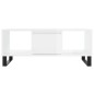 vidaXL Couchtisch Hochglanz-Weiß 90x50x36,5 cm Holzwerkstoff vidaXL Couchtisch Hochglanz-Weiß 90x50x36,5 cm Holzwerkstoff