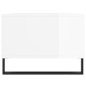 vidaXL Couchtisch Hochglanz-Weiß 90x50x36,5 cm Holzwerkstoff vidaXL Couchtisch Hochglanz-Weiß 90x50x36,5 cm Holzwerkstoff