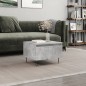 vidaXL Couchtisch Betongrau 50x46x35 cm Holzwerkstoff vidaXL Couchtisch Betongrau 50x46x35 cm Holzwerkstoff