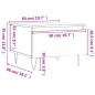 vidaXL Couchtisch Betongrau 50x46x35 cm Holzwerkstoff vidaXL Couchtisch Betongrau 50x46x35 cm Holzwerkstoff