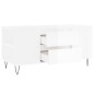 vidaXL Couchtisch Hochglanz-Weiß 102x44,5x50 cm Holzwerkstoff vidaXL Couchtisch Hochglanz-Weiß 102x44,5x50 cm Holzwerkstoff