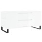 vidaXL Couchtisch Hochglanz-Weiß 102x44,5x50 cm Holzwerkstoff vidaXL Couchtisch Hochglanz-Weiß 102x44,5x50 cm Holzwerkstoff