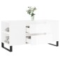 vidaXL Couchtisch Hochglanz-Weiß 102x44,5x50 cm Holzwerkstoff vidaXL Couchtisch Hochglanz-Weiß 102x44,5x50 cm Holzwerkstoff