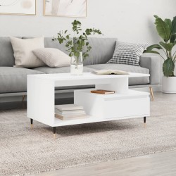 vidaXL Couchtisch Weiß 90x49x45 cm Holzwerkstoff
