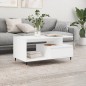 vidaXL Couchtisch Weiß 90x49x45 cm Holzwerkstoff vidaXL Couchtisch Weiß 90x49x45 cm Holzwerkstoff