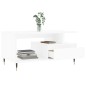 vidaXL Couchtisch Weiß 90x49x45 cm Holzwerkstoff vidaXL Couchtisch Weiß 90x49x45 cm Holzwerkstoff
