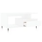 vidaXL Couchtisch Weiß 90x49x45 cm Holzwerkstoff vidaXL Couchtisch Weiß 90x49x45 cm Holzwerkstoff