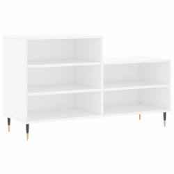 vidaXL Schuhregal Weiß 102x36x60 cm Holzwerkstoff