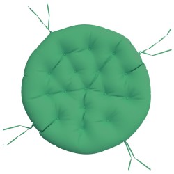 Kissen Rund Grün Ø 100x11 cm Oxford-Gewebe